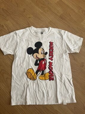 Disney Mickey Mouse Tee - White with Red & Yellow Accents